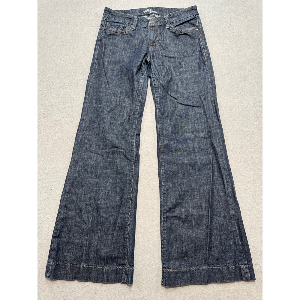 Mavi Baggy Jeans Women's 30 Blue Denim Dark Wash Low Rise Wide Leg Streetwear